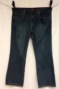 Men's 40x32 Perry Ellis Premium Denim Distressed Blue Jeans              B94 - Picture 1 of 9