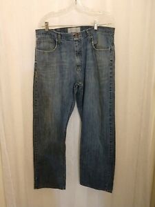Wrangler  Jeans Mens 36x30 Blue Denim Straight Leg  Cotton 