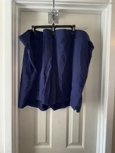 DENIM & CO Active French Terry Petite Shorts NAVY 5X PETITE - Picture 1 of 2