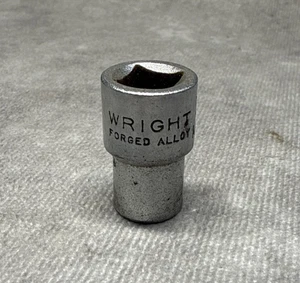 Wright SAE 3/8 MS50 Shallow Standard Socket 3/8 Drive 12-Point Chrome - Foto 1 di 4