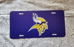 Minnesota Vikings Football Metal Novelty License Plate Tag 6x12 Inches - Picture 1 of 1
