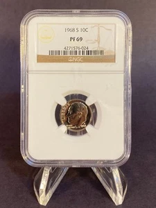 1968-S ROOSEVELT DIME NGC PF69 - Picture 1 of 2