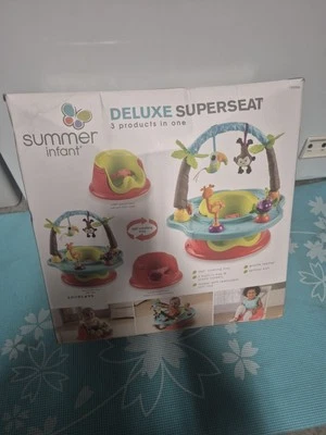Summer Infant Deluxe Super Seat Wild Safari Asiento Elevador Falta Tornillos Caja Abierta Foto 1 de 2