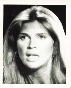 VTG Photo Beautiful Blonde Woman Close Shot Hoop Earrings Jewlery - Picture 1 of 1