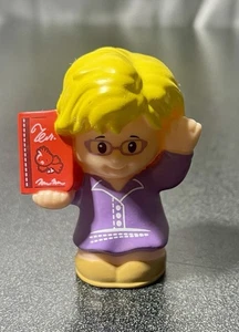 Fisher Price Little People Community Helper Librarian DFN56 2015 rubia - Imagen 1 de 3
