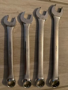 Vintage JC Penney 4pc SAE Combination Wrench Set USA 7/8, 13/16, 3/4, and 11/16 - Picture 1 of 10