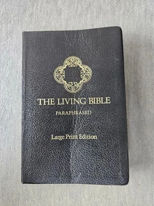 The Living Bible Paraphrased Large Print Edition Tyndale 1980 - Picture 1 of 10