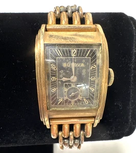 Vintage Bulova Art Deco Watch 17 Jewel 10K RGP - Parts or Repair - Picture 1 of 11