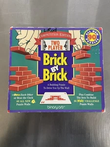 Vintage Brick by Brick Two Player Competition Edition VG Binary Arts MISSING 2 Cards - Bild 1 von 3