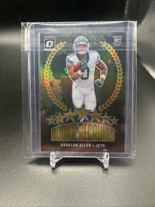 2024 Donruss Optic Braelon Allen Rookie Recruits RC GOLD 5/10 NEW YORK JETS - Bild 1 von 2