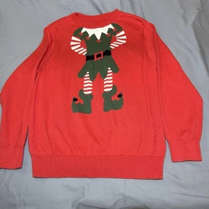 Maglione Uomo Rosso Elfo di Natale Brutto Natale Taglia L - Foto 1 di 4