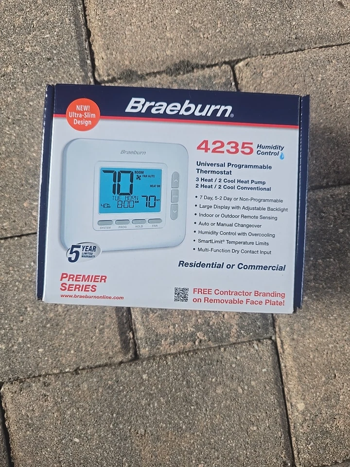 Braeburn 4235 универсальный программируемый термостат - Изображение 1 из 2