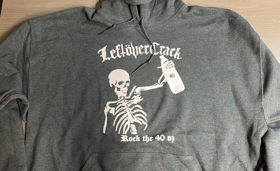 SUDADERA CON CAPUCHA Restante Crack Rock The 40oz Skull Thrash Hardcore Punk Rock Banda Foto 1 de 1