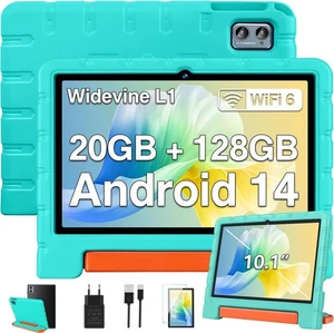 Ziovo Tablet 10 Zoll Android 14 Tablet Kinder, 20GB RAM+128GB ROM ( Tf 1TB), Wi - Bild 1 von 9