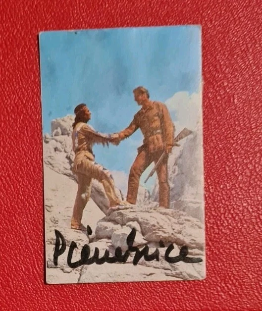Pierre Brice Kleine Karte 8,5 X 5,5 Autogramm Original Winnetou 5 - Bild 1 von 2