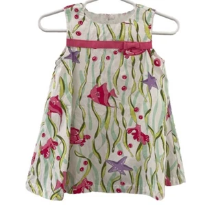 Gli Amici Under The Sea Ocean Themed Baby Dress Girls Size 6-12 Months Summer - Picture 1 of 6
