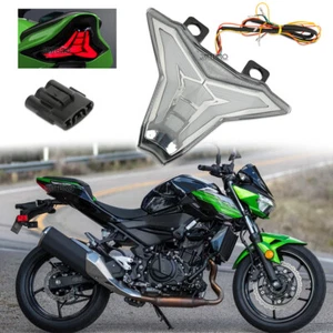 For Kawasaki Z400 2018-2023 Smoke Integrated LED Tail Brake Light Turn Signals - Picture 1 of 18