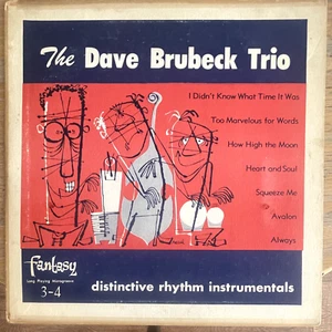 Dave Brubeck Trio - Distinctive Rhythm Instrumentals (1952) 10" Green Vinyl VG- - Picture 1 of 4