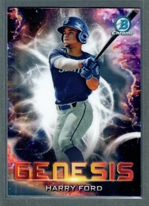 2021 Bowman Chrome Draft Harry Ford Genesis #GNS-11 Mariners - Picture 1 of 2
