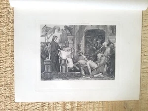 LOUIS IX APRE LE CARCERI DI FRANCIA.STAMPA INCISIONE VINTAGE 11,3" x 8,7"*V5 - Foto 1 di 3