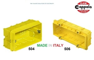 CASSETTA INCASSO 504 & 506 PER PRESE ELETTRICHE ELETTROCANALI MADE IN ITALY - Foto 1 di 3