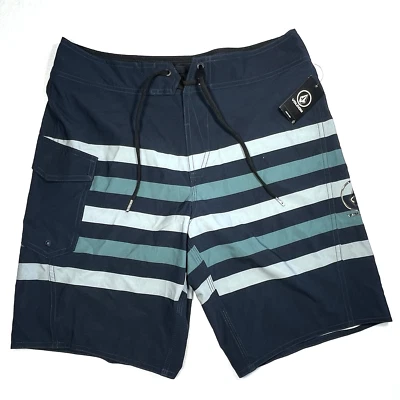 Volcom Board Shorts Mens 30 Blue Manic 2 True To This Stretch Swim Trunks Skater - Image 1 of 4