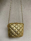 Harry Rosenfeld złota pozłacana metalowa torba wieczorowa wyprodukowana we Włoszech lata 70. z podszewką