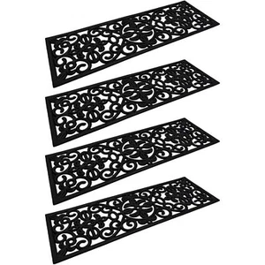 4x Gummi Stufenmatten Gussoptik 75x25cm Treppenschoner Treppenmatten Fußabtreter - Bild 1 von 7