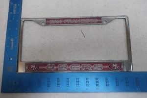 License Plate Frame Holder San Francisco 49ers Silver NFL Football Sports (F5) - Picture 1 of 2