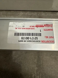 2019-2023 Lexus ES350 ES300H Rear Bumper Reinforcement REBAR Bar OEM 47 - Picture 1 of 3