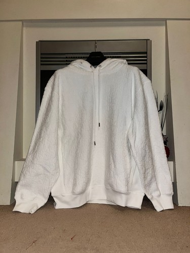 CD FELPA OVERSIZE CON CAPPUCCIO E MOTIVO OBLIQUO DIOR TAGLIA:M 100% AUTENTICA