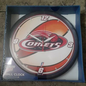 RARE!2002!Wincraft Sports NBA Houston Comets Round Clock VERY HARD TO FIND! - Picture 1 of 2