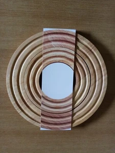 2 Untersetzer Continenta rund 21x1,5cm u. 13,5x1,5cm Gummibaumholz 1AQualität - Bild 1 von 2