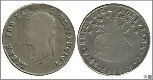 Bolivia 4 Soles 1855 / Potosi MJ / 13,03 gr. plata MBC KM00123.2-55 - Picture 1 of 1