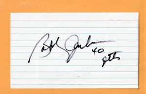 Bobby Jackson New York Jets AUTO Signed 3x5 Card Florida State Seminoles - Imagen 1 de 2