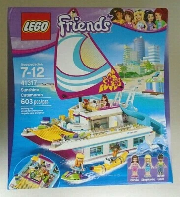 LEGO Friends Sunshine Catamaran 41317 Building Kit (603 Piece) 2017 Age 7-12 NEW - Image 1 of 4