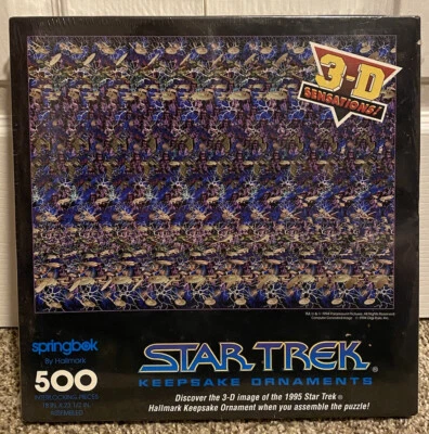 SELLADO Springbok 3D 500 piezas Star Trek recuerdo adorno rompecabezas ojo mágico NUEVO 1995 Foto 1 de 3