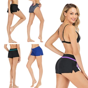 Womens Light Shorts Board Shorts Swimwear Bathing Suit Casual Tankini Bottom - Picture 1 of 15