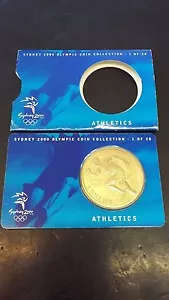 AUSTRALIA - $5 DOLLAR - SYDNEY 2000 OLYMPIC COIN - ATHLETICS COMMEMORATIVE - Picture 1 of 4