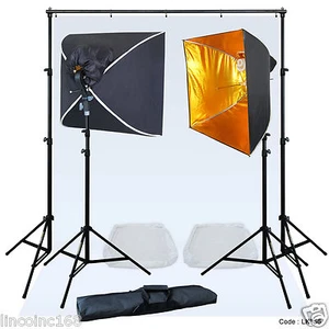 Linco Lincstore Mini Studio Lighting Backdrop Stand White Photo Background Kit - Picture 1 of 12