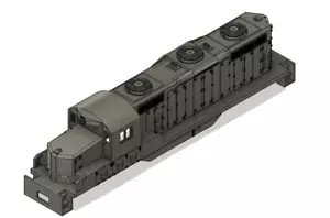 N Scale EMD GP9 Ph3 Angled Chop Nose with DB Locomotive Shell - Picture 1 of 3