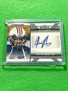 JAYLON MOORE AUTO ROOKIE CARD RAVENS RC AUTO BLACK 2020 SAGE HIT PREMIER DRAFT - Picture 1 of 12
