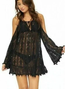 PilyQ MIDNIGHT Cara Dress Cover-Up, US X-Small/Small - Picture 1 of 4