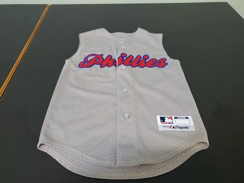 Philadelphia Phillies Howard #6 BASEBALL JERSEY Majestic SLEEVELESS  Sz M womens Cover