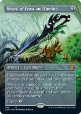 MTG-1x-NM-Mint, English-Sword of Feast and Famine - Borderless-Double Masters