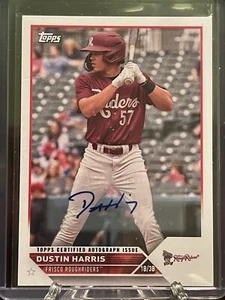 2023 Topps Pro Debut - Dustin Harris - #PD-194 Base Card Auto ATHLETICS - Picture 1 of 2