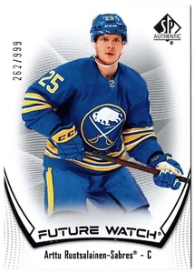 2021-22 Upper Deck SP Authentic Future Watch ARTTU RUOTSALAINEN 139 #/999 Sabres - Picture 1 of 1