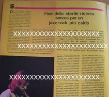 I SOFT MACHINE GRUPPO JAZZ-ROCK: ARTICOLO E FOTO DA RIVISTA MUSICALE ANNO 1976