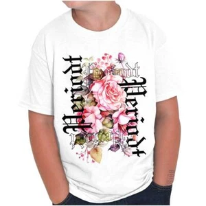 Cool Y2K Urban Streetwear Periodt Flowers Youth Crewneck T Shirts Boy or Girl - Picture 1 of 7