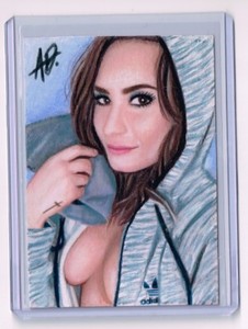 2017 ACEO Sketch Card DEMI LOVATO Singer/Actress 1/1
